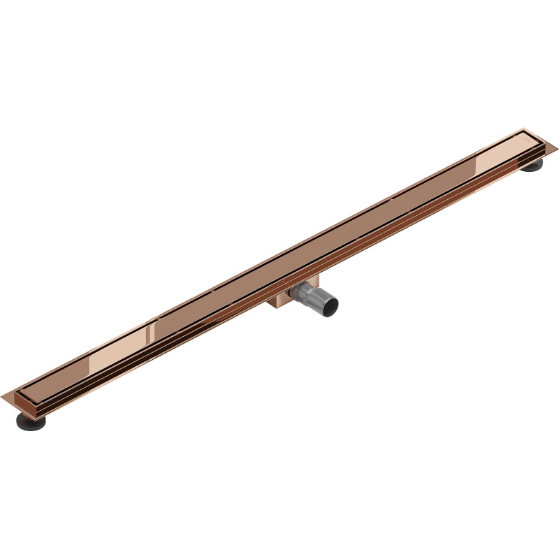 Mexen Flat M13 canalisation linéaire 2 en 1 140 cm, or rose - 1610140