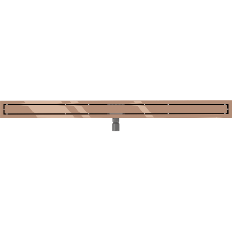 Mexen Flat M13 canalisation linéaire 2 en 1 140 cm, or rose - 1610140