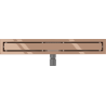 Mexen Flat M13 drain linéaire 2-en-1 50 cm, or rose - 1610050-15