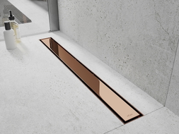 Mexen Flat M13 caniveau linéaire 2 en 1 60 cm, or rose - 1610060-15
