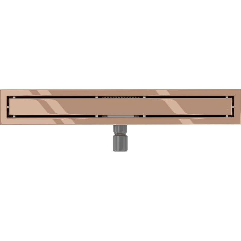 Mexen Flat M13 siphon linéaire 2 en 1 70 cm, or rose - 1610070-15