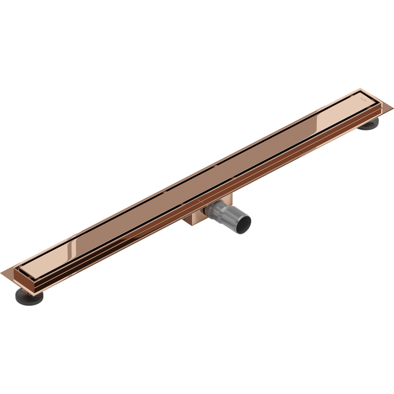 Mexen Flat M13 drain linéaire 2 en 1 80 cm, or rose - 1610080-15
