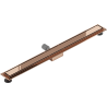 Mexen Flat M13 caniveau linéaire 2 en 1 100 cm, or rose - 1610100-15