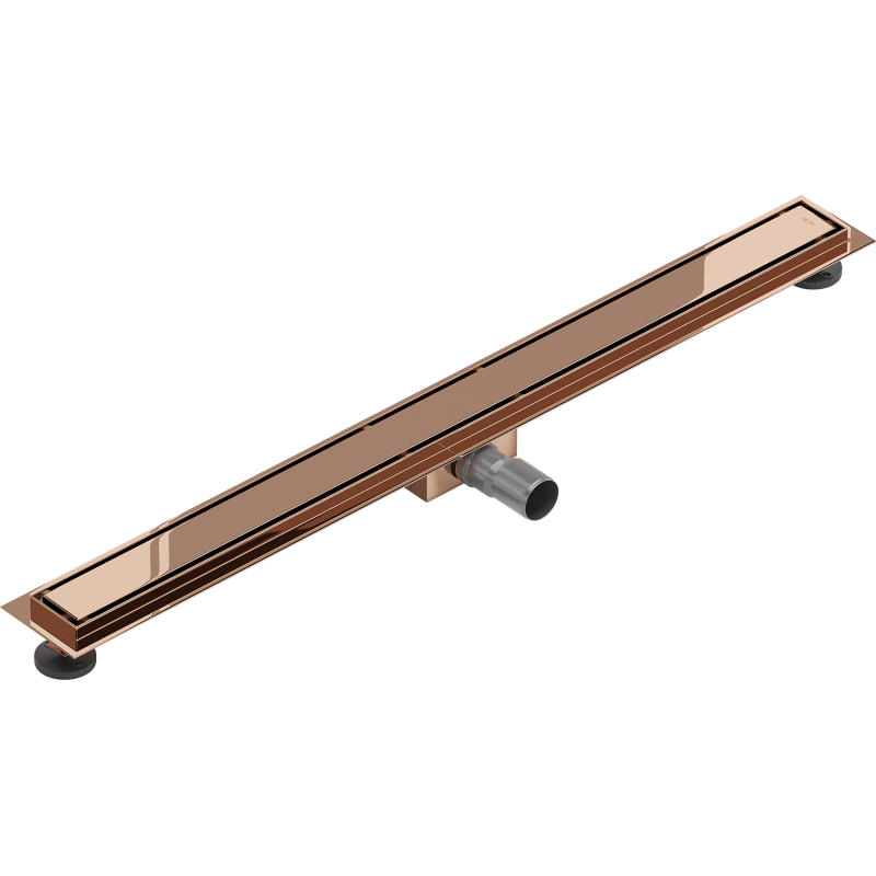 Mexen Flat M13 caniveau linéaire 2 en 1 100 cm, or rose - 1610100-15
