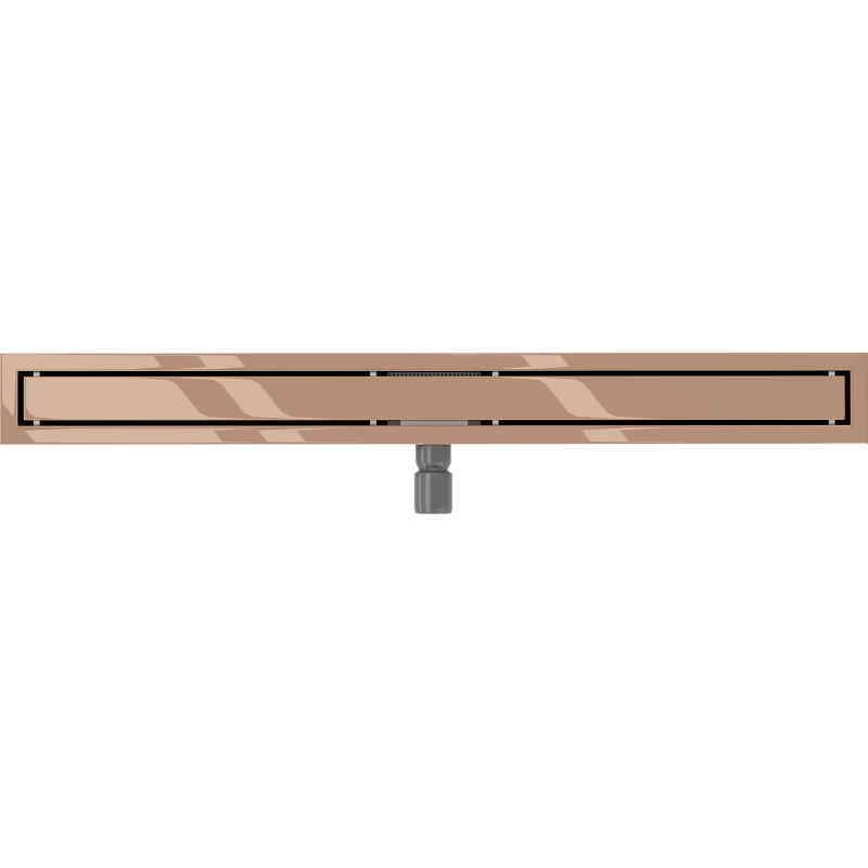 Mexen Flat M13 caniveau linéaire 2 en 1 100 cm, or rose - 1610100-15
