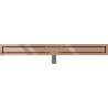 Mexen Flat M13 caniveau linéaire 2 en 1 100 cm, or rose - 1610100-15