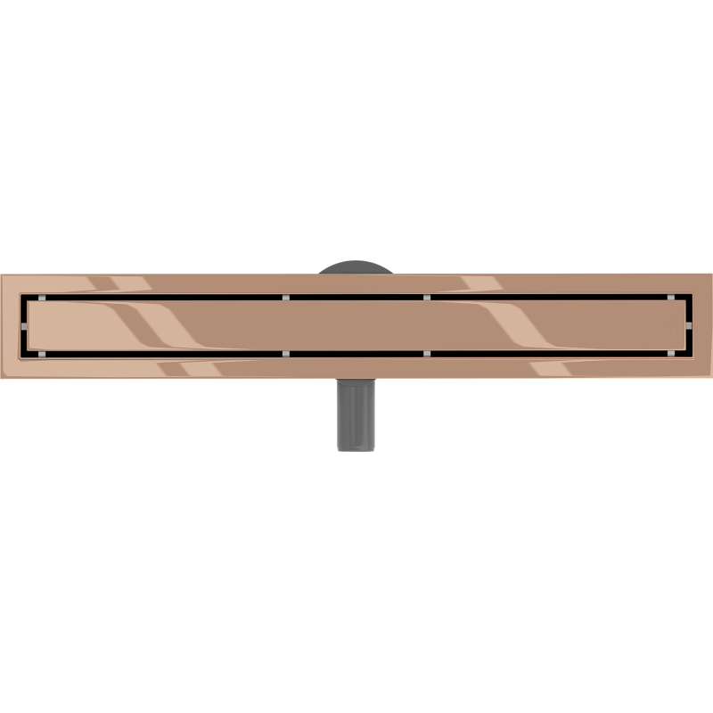 Mexen Flat 360° M13 caniveau linéaire rotatif 2 en 1 50 cm, or rose - 1610050-40