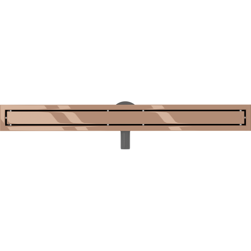 Mexen Flat 360° M13 évacuation linéaire rotative 2 en 1 de 80 cm, or rose - 1610080-40