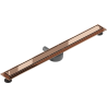 Mexen Flat 360° M13 drain linéaire rotatif 2 en 1 100 cm, or rose - 1610100-40