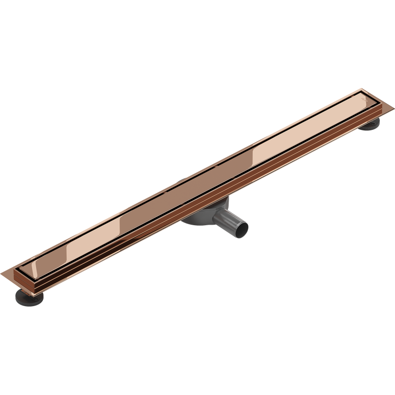 Mexen Flat 360° M13 drain linéaire rotatif 2 en 1 100 cm, or rose - 1610100-40