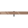 Mexen Flat 360° M13 drain linéaire rotatif 2 en 1 100 cm, or rose - 1610100-40