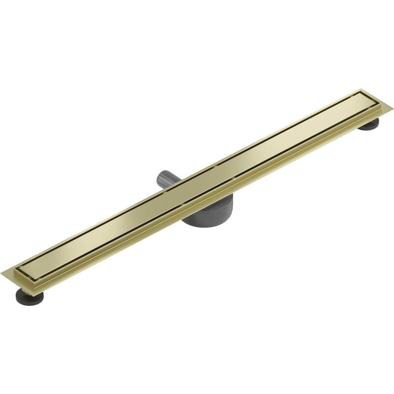 Mexen Flat 360° M13 caniveau de douche linéaire rotatif 2 en 1 90 cm, or brossé - 1A10090-40