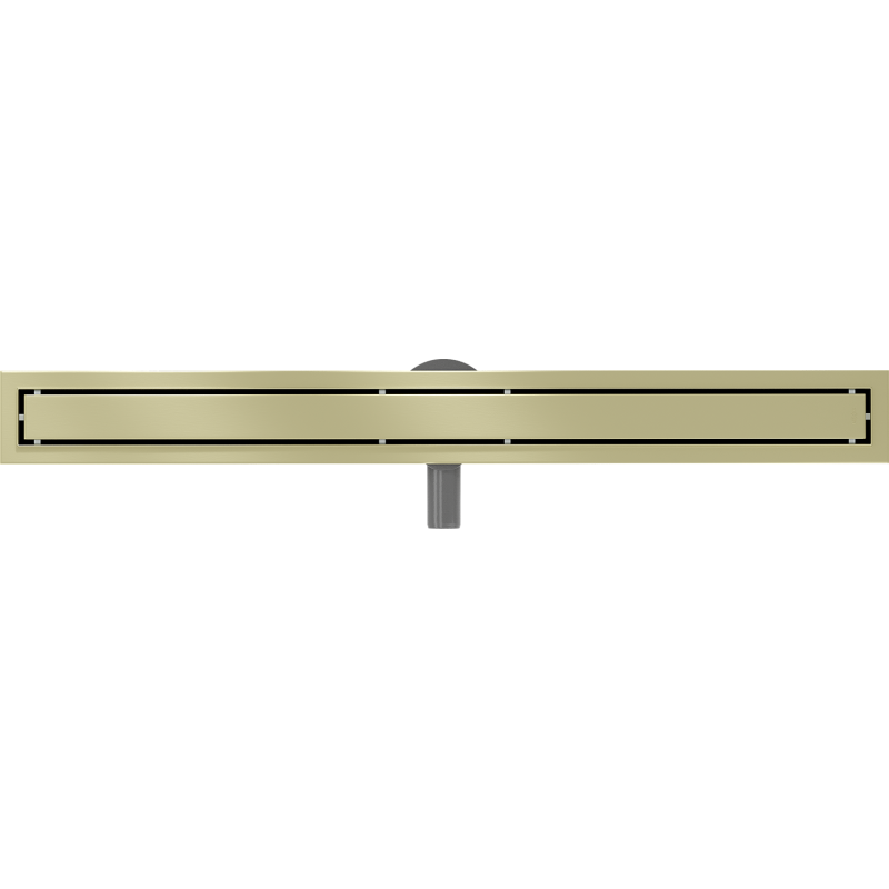 Mexen Flat 360° M13 caniveau de douche linéaire rotatif 2 en 1 90 cm, or brossé - 1A10090-40