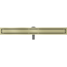 Mexen Flat 360° M13 caniveau de douche linéaire rotatif 2 en 1 90 cm, or brossé - 1A10090-40
