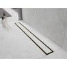 Mexen Flat M13 caniveau linéaire 2 en 1 50 cm, or brossé - 1A10050-15