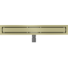 Mexen Flat M13 caniveau linéaire 2 en 1 50 cm, or brossé - 1A10050-15