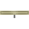Mexen Flat M13 drain linéaire 2 en 1 70 cm, or brossé - 1A10070-15