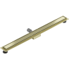 Mexen Flat M13 canalisation linéaire 2 en 1 80 cm, or brossé - 1A10080-15