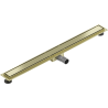 Mexen Flat M13 canalisation linéaire 2 en 1 80 cm, or brossé - 1A10080-15