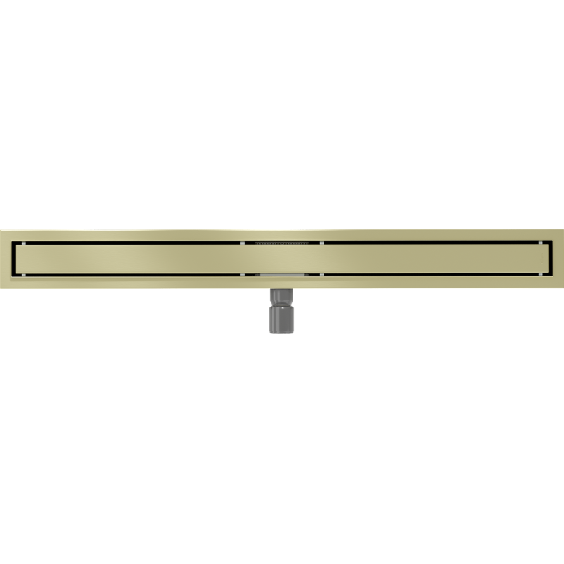 Mexen Flat M13 canalisation linéaire 2 en 1 80 cm, or brossé - 1A10080-15