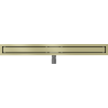 Mexen Flat M13 canalisation linéaire 2 en 1 80 cm, or brossé - 1A10080-15
