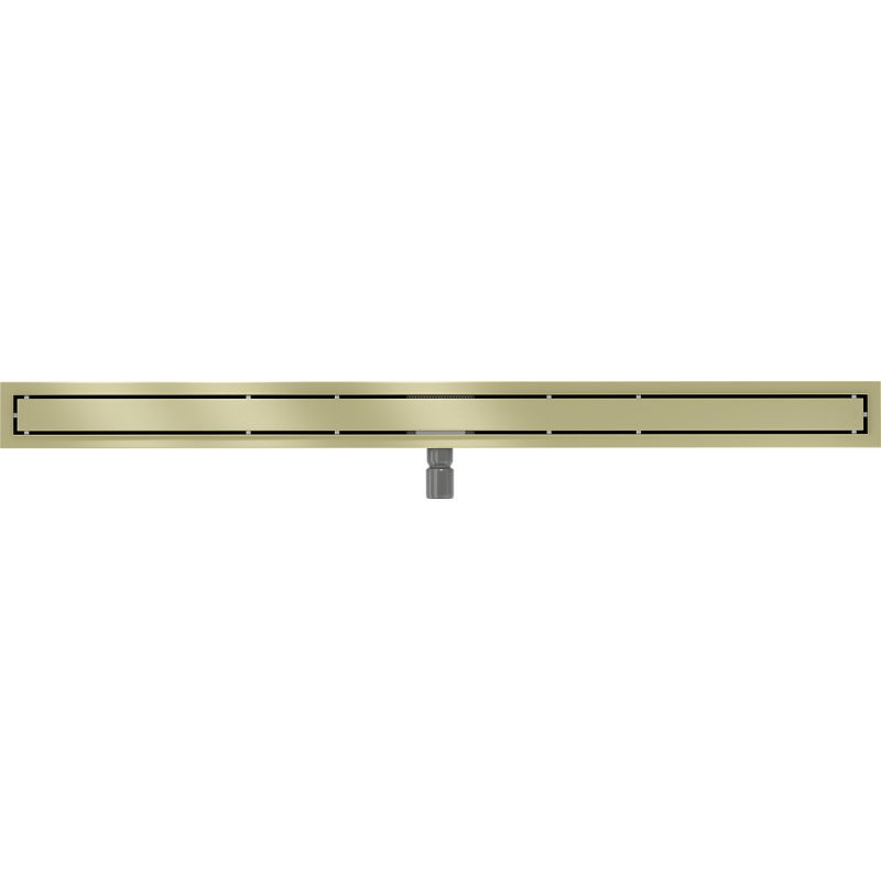Mexen Flat M13 canalisation linéaire 2 en 1 120 cm, doré brossé - 1A10120