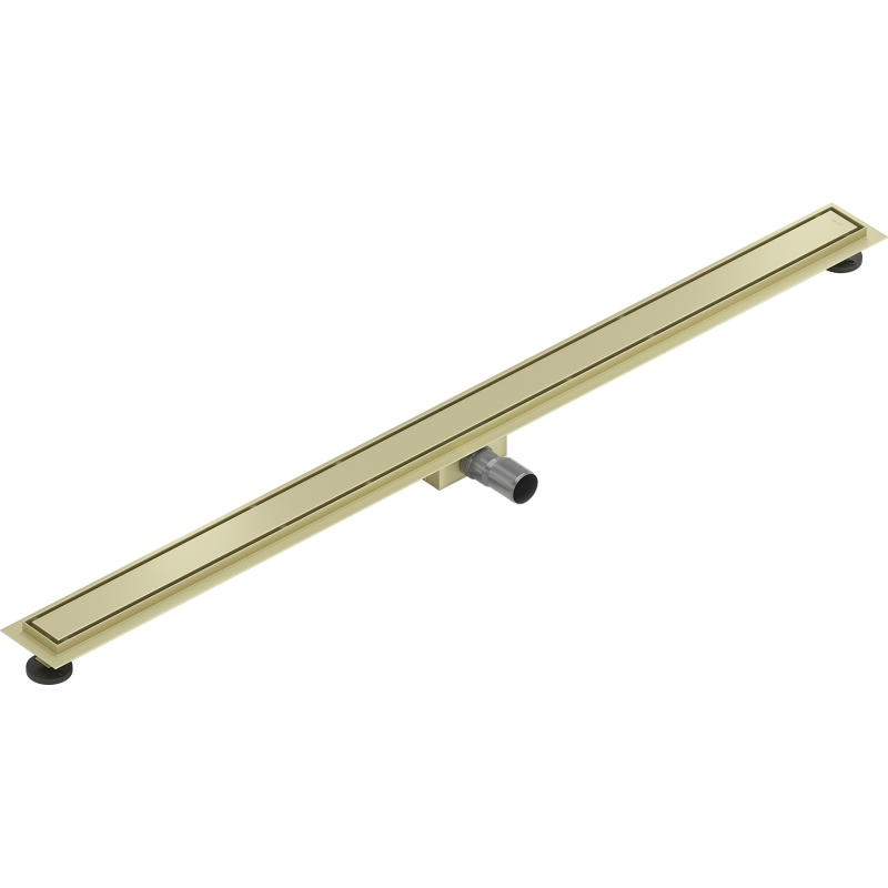 Mexen Flat M13 caniveau linéaire 2 en 1 130 cm, or brossé - 1A10130