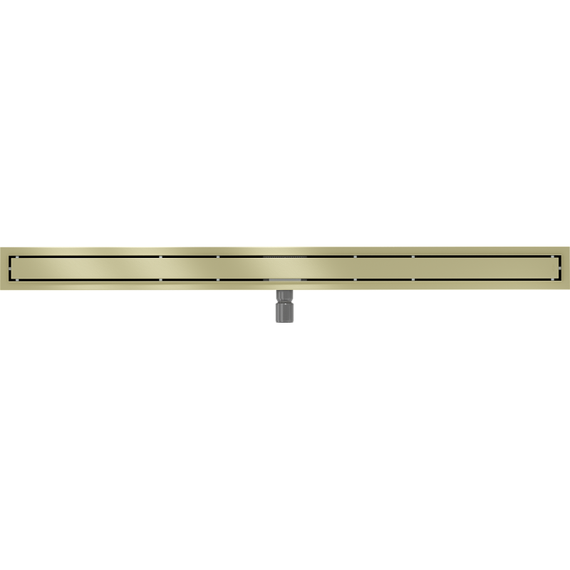 Mexen Flat M13 caniveau linéaire 2 en 1 150 cm, or brossé - 1A10150