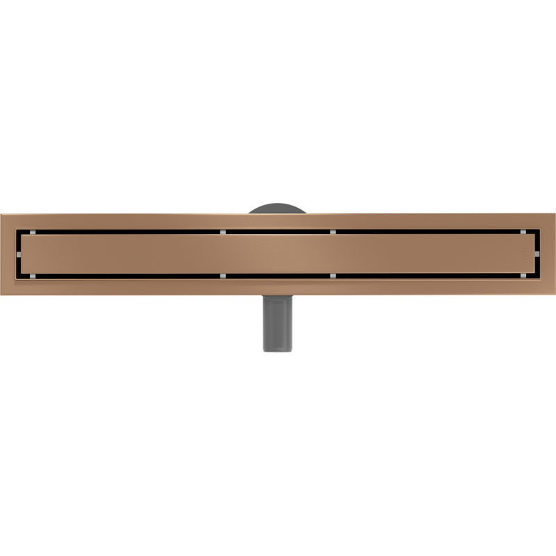 Mexen Flat 360° M13 caniveau linéaire pivotant 2 en 1 60 cm, cuivre brossé - 1C10060-40