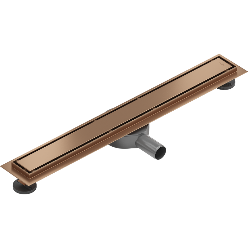Mexen Flat 360° M13 drain linéaire rotatif 2en1 70 cm, cuivre brossé - 1C10070-40