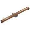 Mexen Flat 360° M13 écoulement linéaire rotatif 2 en 1 80 cm, cuivre brossé - 1C10080-40