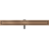 Mexen Flat 360° M13 écoulement linéaire rotatif 2 en 1 80 cm, cuivre brossé - 1C10080-40