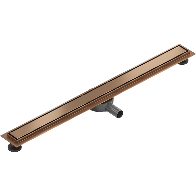 Mexen Flat 360° M13 canalisation linéaire rotative 2 en 1 90 cm, cuivre brossé - 1C10090-40