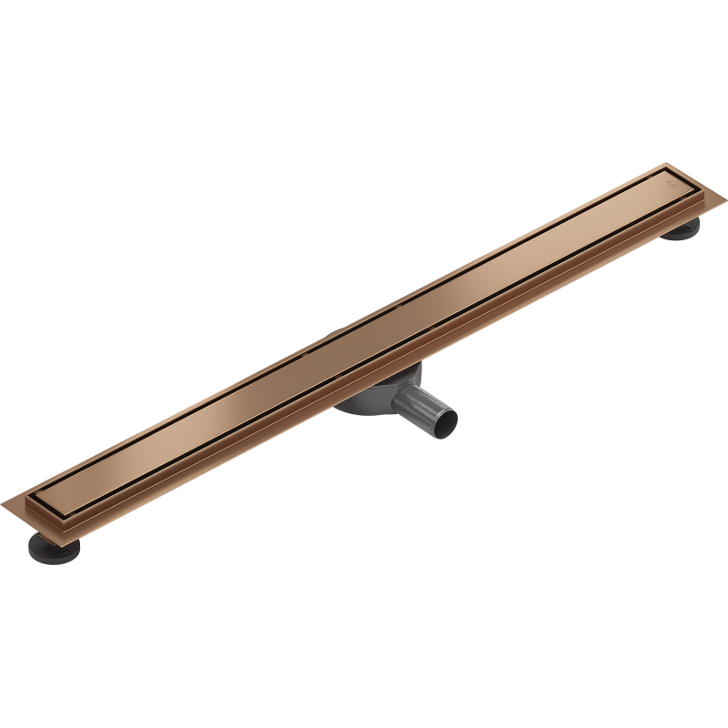 Mexen Flat 360° M13 canalisation linéaire rotative 2 en 1 100 cm, cuivre brossé - 1C10100-40