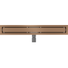 Mexen Flat M13 canalisation linéaire 2 en 1 60 cm, cuivre brossé - 1C10060-15