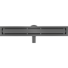 Mexen Flat 360° M13 caniveau linéaire pivotant 2-en-1 60 cm, gris canon brossé - 1E10060-40