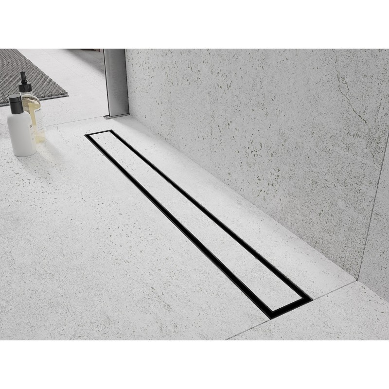 Mexen Flat 360° M13 écoulement linéaire rotatif 2 en 1 90 cm, gris fusil brossé - 1E10090-40