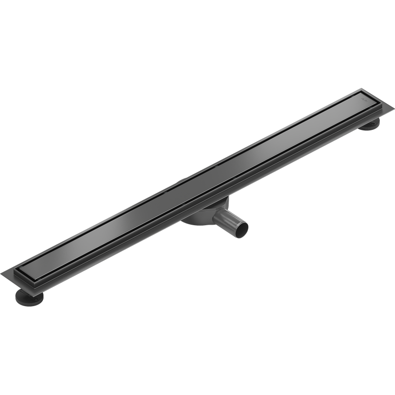 Mexen Flat 360° M13 écoulement linéaire rotatif 2 en 1 90 cm, gris fusil brossé - 1E10090-40