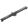Mexen Flat 360° M13 caniveau linéaire rotatif 2 en 1 de 100 cm, gris acier brossé - 1E10100-40