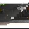 Mexen Cesar évier en granit à 1 cuve avec égouttoir 775 x 470 mm, Noir/Or métallique, siphon Noir - 6514771010-75-B
