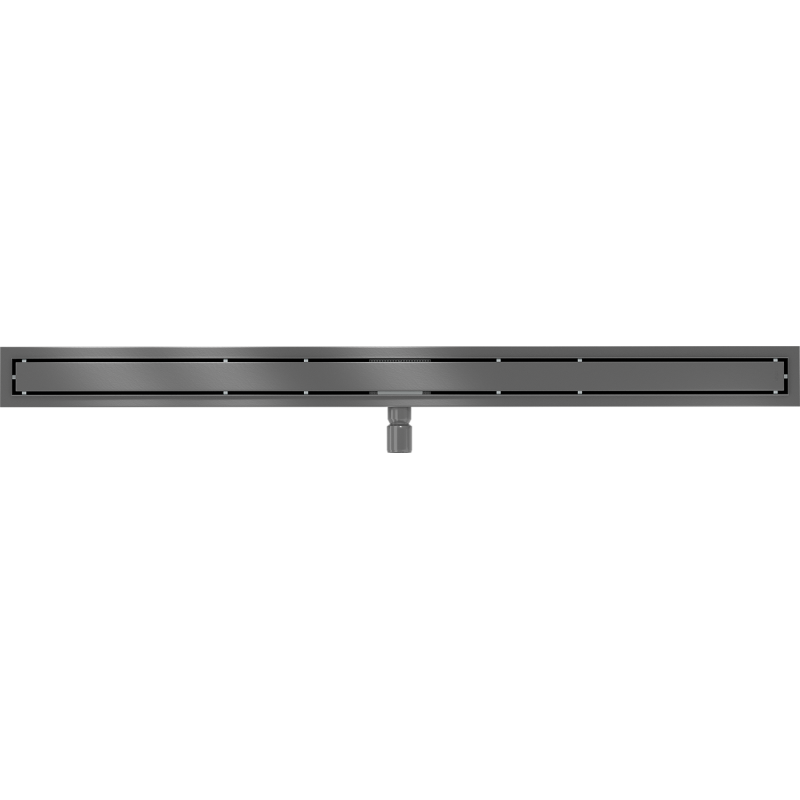 Mexen Flat M13 drain linéaire 2-en-1 110 cm, gris acier brossé - 1E10110