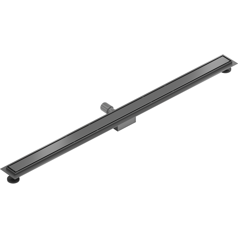 Mexen Flat M13 caniveau linéaire 2 en 1 130 cm, gris pistolet brossé - 1E10130