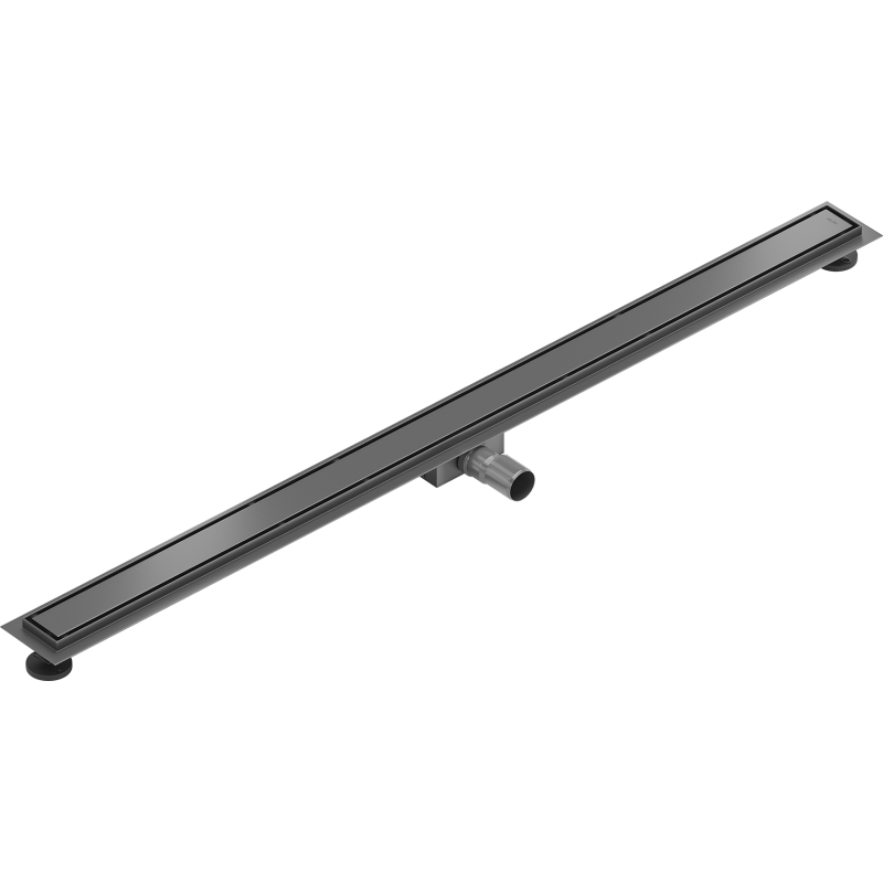 Mexen Flat M13 écoulement linéaire 2en1 150 cm, gris canon brossé - 1E10150