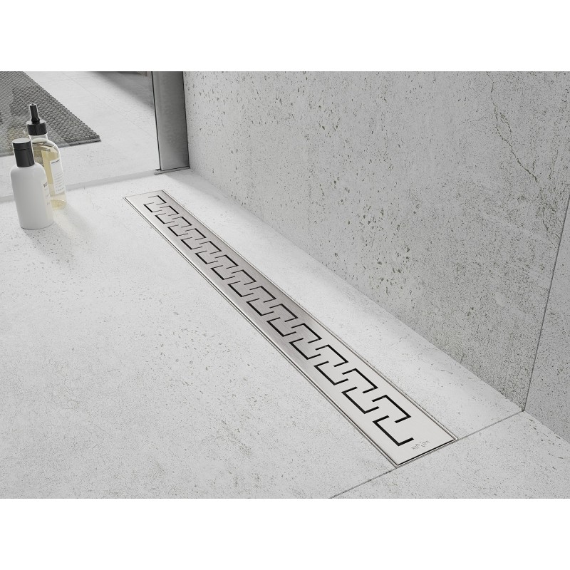Mexen Flat 360° M15 canal de douche linéaire rotatif 80 cm, inox - 1024080-40