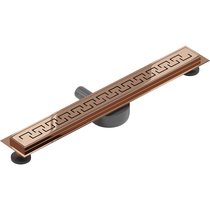 Mexen Flat 360° M15 drain linéaire pivotant 50 cm, or rose - 1624050-40