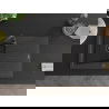 Mexen Cesar évier en granit à 1 cuve avec égouttoir 775 x 470 mm, Noir moucheté, siphon Noir - 6514771010-76-B