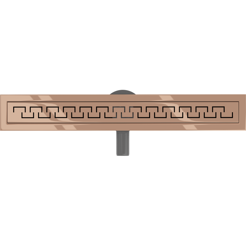 Mexen Flat 360° M15 siphon linéaire rotatif 60 cm, or rose - 1624060-40