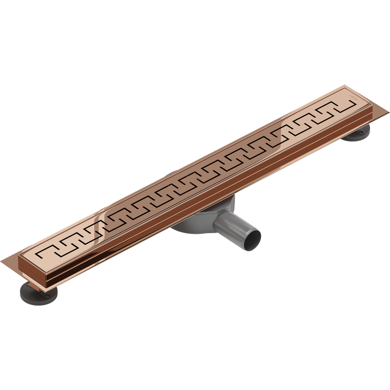 Mexen Flat 360° M15 drain linéaire rotatif 70 cm, or rose - 1624070-40