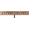 Mexen Flat 360° M15 drain linéaire rotatif 70 cm, or rose - 1624070-40