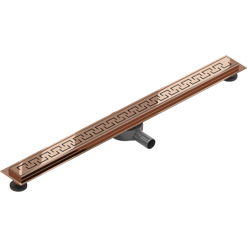 Mexen Flat 360° M15 caniveau linéaire pivotant 90 cm, or rose - 1624090-40